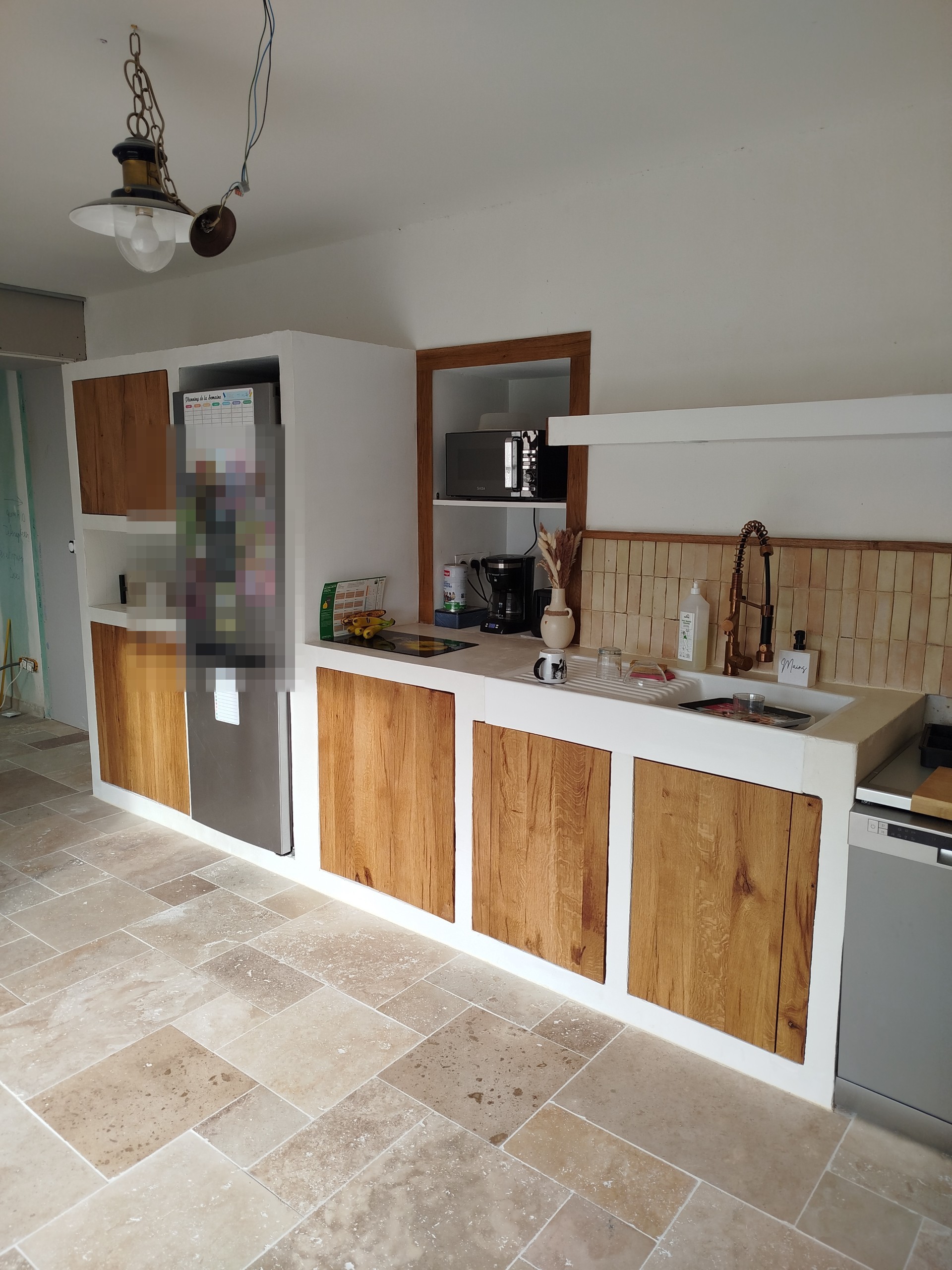 Rénovation complète de cuisine en bois sur mesure